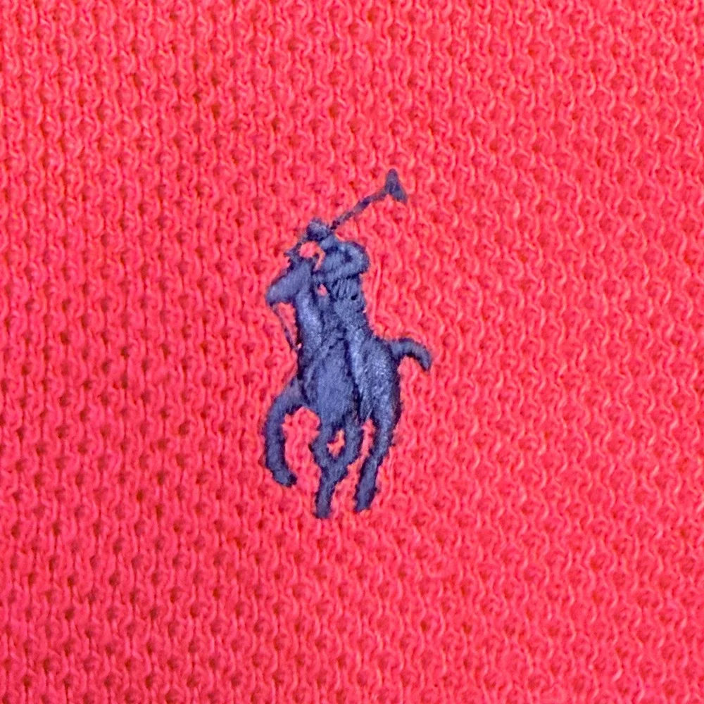 Polo Ralph Lauren Quarter Zip Men XL Red Elbow Patch Pima Cotton Pullover Preppy
